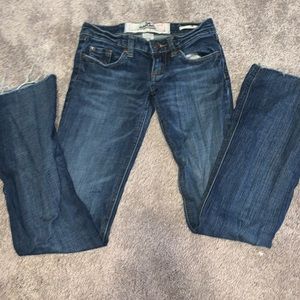 garage low waisted flared jeans